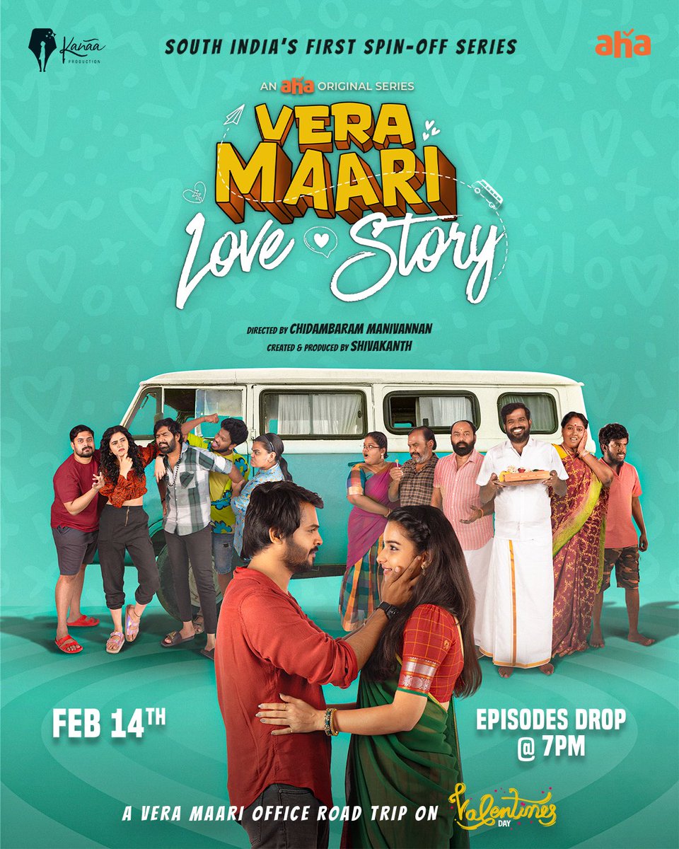 The Much Awaited Spin-off Series 'Vera Maari Love Story' Premiering tomorrow on aha Tamil @ 7 PM 🤩 Marakkaama Namma Sathya Ramya Kadhala Seathu Veika Vanthurunga Makkale 🥳 @Lavanya_officl @kannadhasannn @vjpappu5 @soundariyananju @Syamathegaama @RjShivakanth @Vijayvaradharaj…