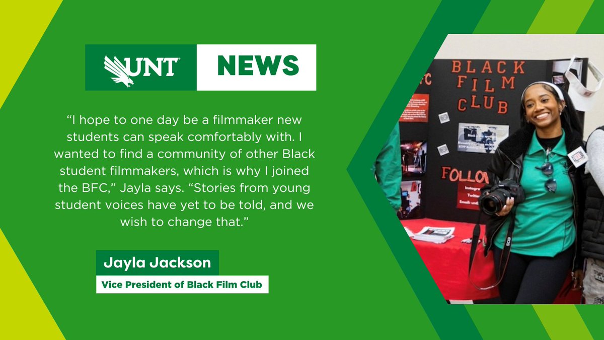 The @UNTBFC is preserving Black history one film at a time. 🎥 Students create films that encourage discussions about Black filmmaking and representation in the industry. Read more: bit.ly/42DV2y3