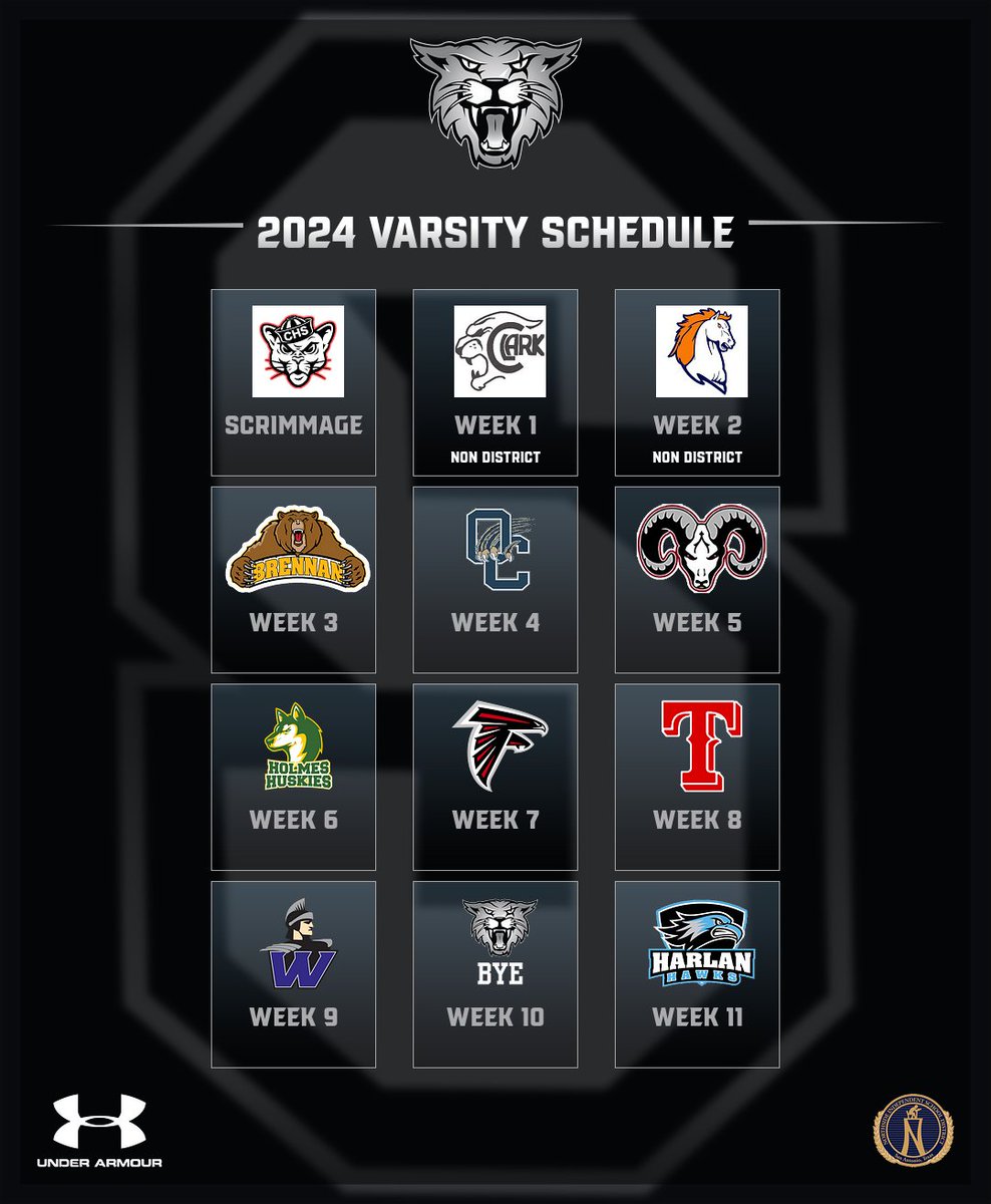 Sotomayor Wildcat Football (@sotocats_fb) on Twitter photo 🚨2024 Varsity Football Schedule 🚨
*Game times and locations TBA* 🚨2024 Varsity Football Schedule 🚨
*Game times and locations TBA*