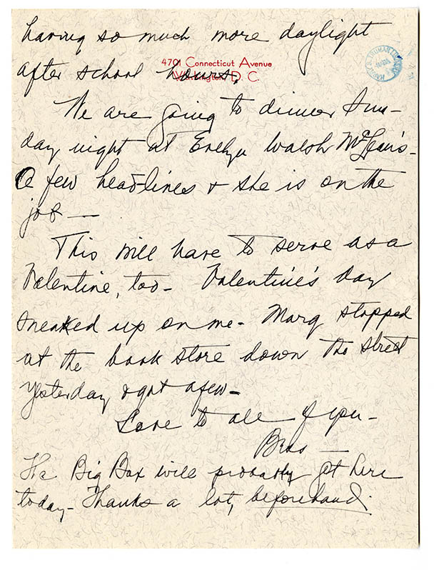 Today is the 139th anniversary of the birth of First Lady Bess W. Truman! We recently digitized this letter that she wrote to her mother, Madge, in 1942, in which she writes about going to her favorite fish place for dinner on her birthday. catalog.archives.gov/id/349244026