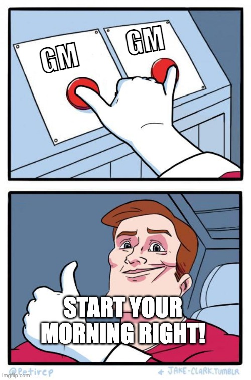 TwoButtonsCoin's tweet image. GM

#2BTTNS
#memecoin