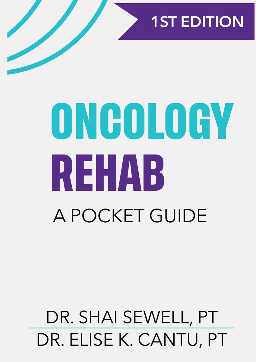 I’m super excited to finally announce the project <a href="/theoncopt/">Dr. Elise Cantu - Oncology Physical Therapist</a>, <a href="/StefStoller/">Stefanie Stoller, PT, DPT, CLT</a> and I have been collaborating on! An incredible #CancerRehab pocket guide covering common diagnosis and impairments! <a href="/APTAOncology/">APTA Oncology</a> <a href="/APTAOncologySNP/">APTA Oncology Students & New Professionals</a> <a href="/APTAcsm/">#APTACSM</a> order yours now! TheOncoPT.com/pocketguide