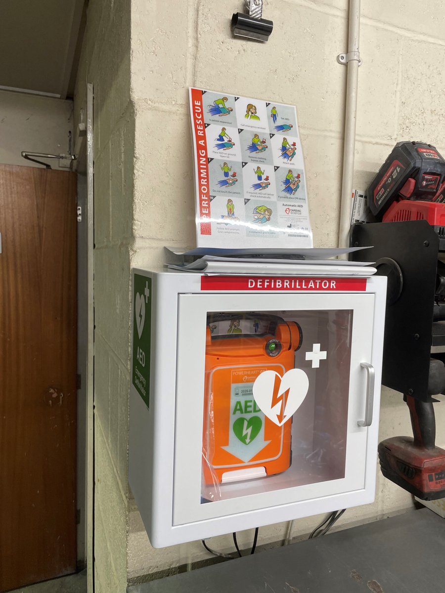 Good news - we've added user-friendly, life-saving AEDs to all our depots, upping survival odds for staff and community during cardiac emergencies. #AED #Defibrillators