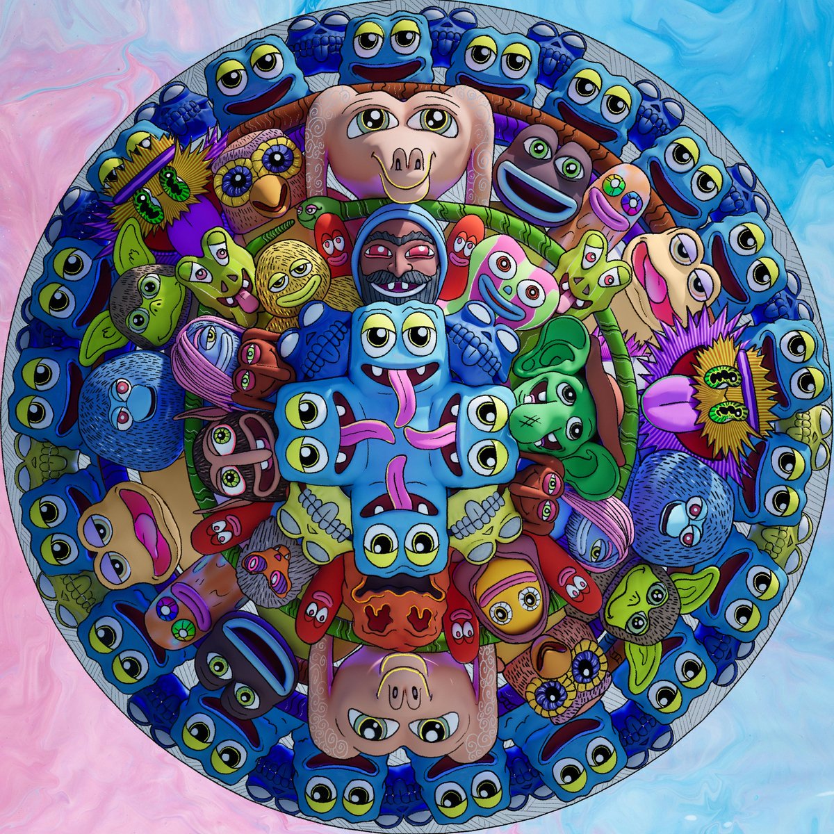 TrystanNFT's tweet photo. Whirling Hedz & Pepe Skull 🐸💀🌀

This skull is ninety-one NFT 1/1 from the "Skulls of Pepe" collection. 😘

Tribute to Hedz and Pepe in this unique skull .Thanks @jaggedsoft  for this great idea of realization!

👉 https://t.co/4YOgag8oxH

2 more mints available on this link. go for it!
you can ask me for the personalized skulls you want and get lots of great airdrops !!!!

Happy Tuesday ☀️