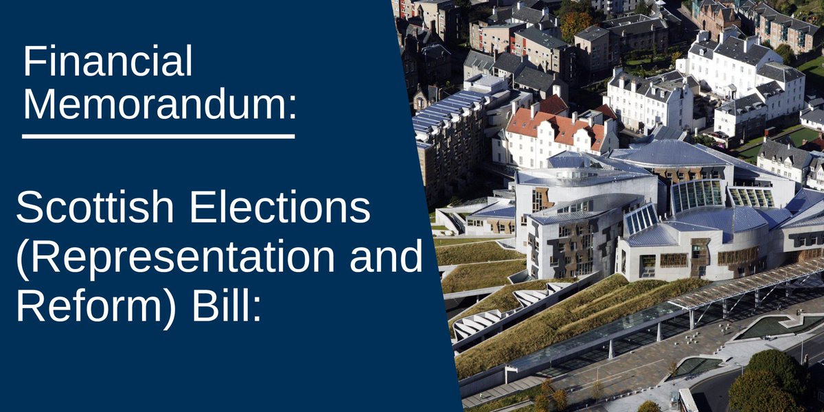 The Scottish Elections (Representation and Reform) Bill makes several changes to the law affecting Scottish Parliament and Scottish local government elections. Are the costs set out in the Bill's financial memorandum accurate? Have your say by 6 March👇 ow.ly/f4b850QAFoN