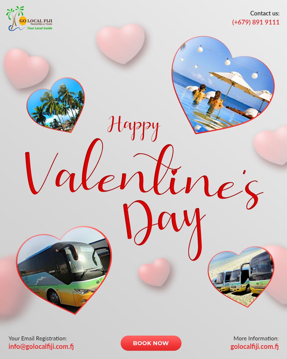 Celebrate Love in Fiji with Go Local Fiji! $10-$60 off Private Transfers This Valentine's Week!

#GoLocalFiji #ValentinesDay #Fiji #RomanticGetaway #PrivateTransfer #Discount #Love #Paradise #BookNow