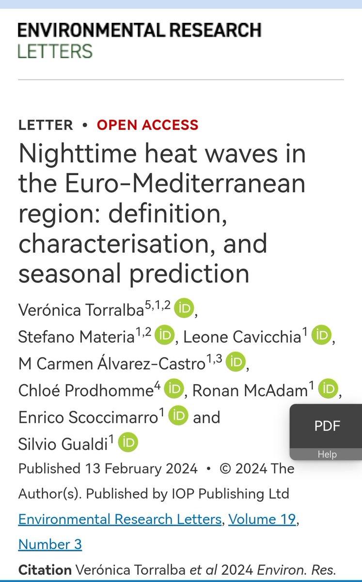 🎊 Happy to announce our paper on the seasonal predictions of nighttime heat waves 🌌🌡️in the Euro-Mediterranean region is out!