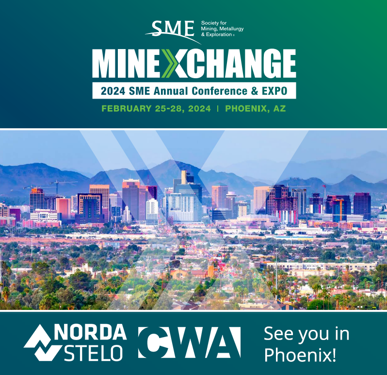CWAEngineers's tweet photo. Our team will be attending the #MINEXCHANGE 2024 SME Annual Conference &amp; Expo in Phoenix, AZ!

#miningindustry #engineering #SME #MINEXCHANGE2024 https://t.co/XcqX6yk1uz