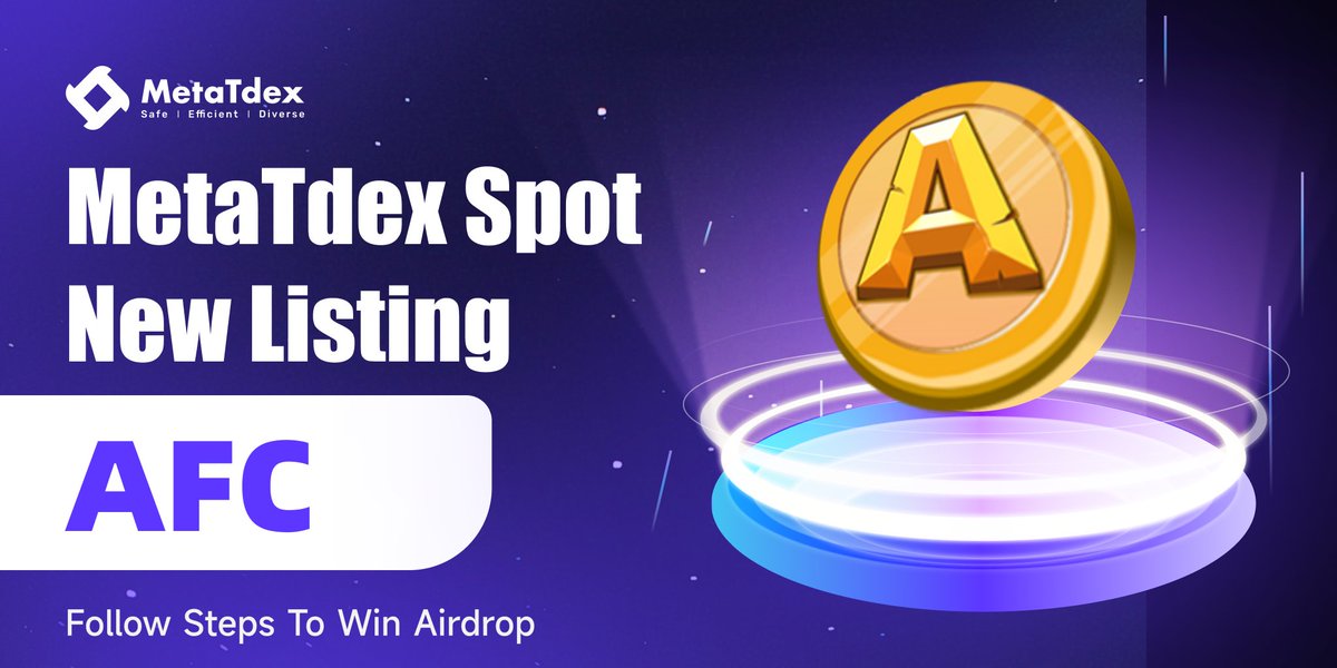 MetaTdex's tweet photo. 💥Boom get ready #Airdrop #AFC today @AOFverse 

🥳To celebrate #metatdex spot trade upgrade, airdrop $25 #AFC, 5 winners

➡️Follow @MetaTdex &amp; RT, like, TAG3
➡️Join: https://t.co/sQo0go2nie 
➡️Drop Discord Username 
➡️Drop #AFC address on #ARB chain

72h⏰ 

🚀HURRY GO https://t.co/MKX7VONETv