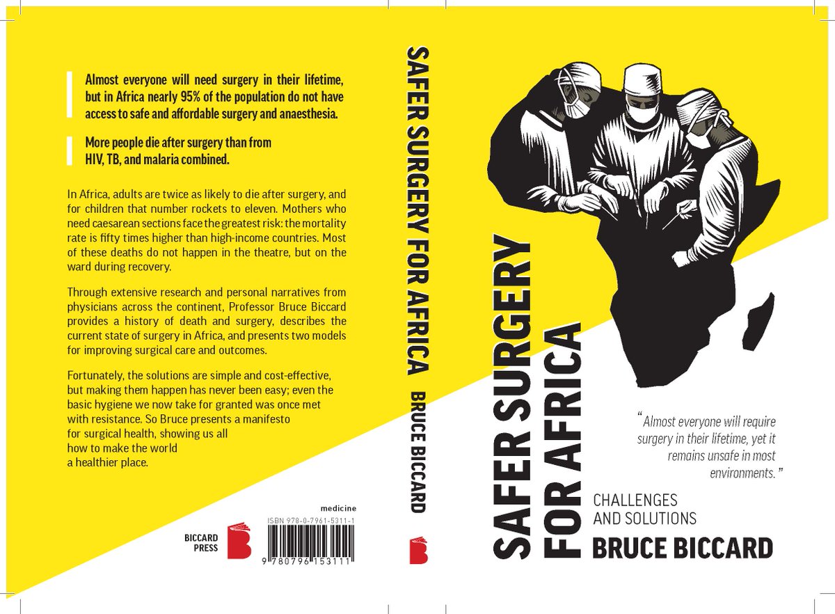 My book 'Safer surgery for Africa' goes to the press tomorrow. Thanks everyone for your support and guidance.