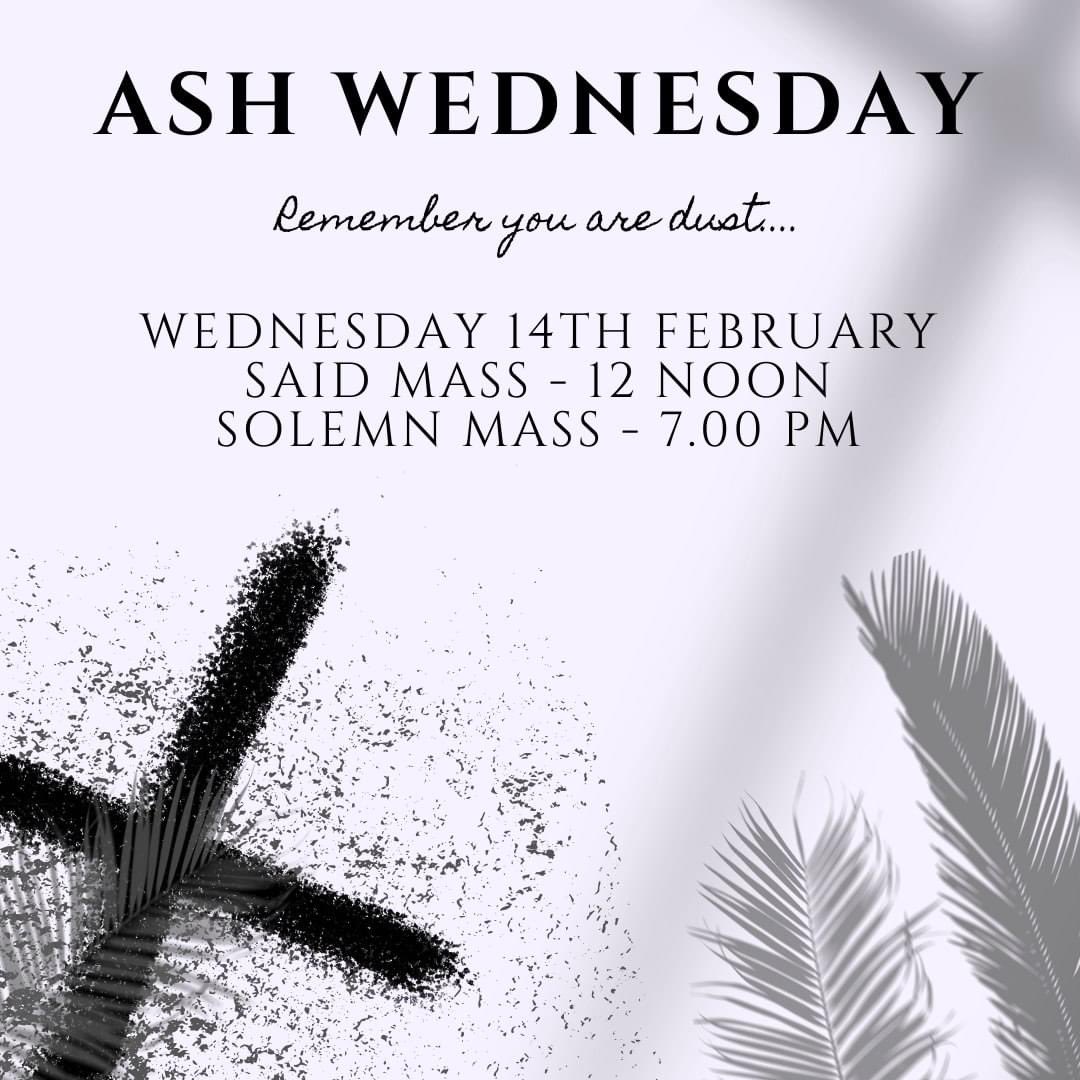 Lent is almost upon us and we are invited to begin this holy season in the right way. Do make sure you get to Mass tomorrow and, as we contemplate our own mortality, we will discover once again, his power to save. <a href="/LivDiocese/">Diocese of Liverpool</a> #AshWednesday