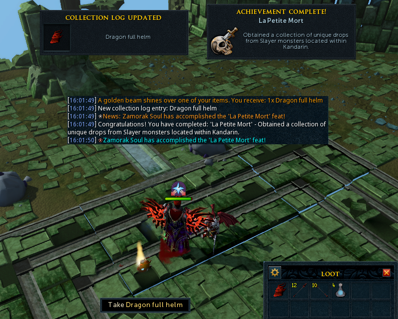 ZamorakSoul's tweet photo. Karamja and Kandarin Slayer logs done yesterday (tried for the hat trick for a finale but lava strykes didn't play nice) and Lost Lands the day before. 

Wyrm Heart off Ultimate Slayer! https://t.co/ukrrK6VpBe