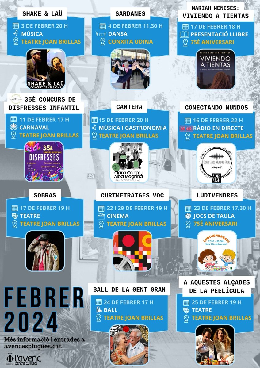 Activitats #febrer2024 de l'Avenç!