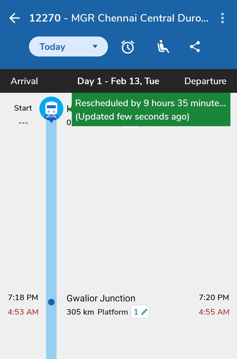 Train 12270 hasn't departed from its source yet, causing multiple reschedulings. It's frustrating. #TrainDelay 
@RailMinIndia @RailwaySeva @RailwayNorthern 
Cc @AshwiniVaishnaw Ji needs immediate attention pls