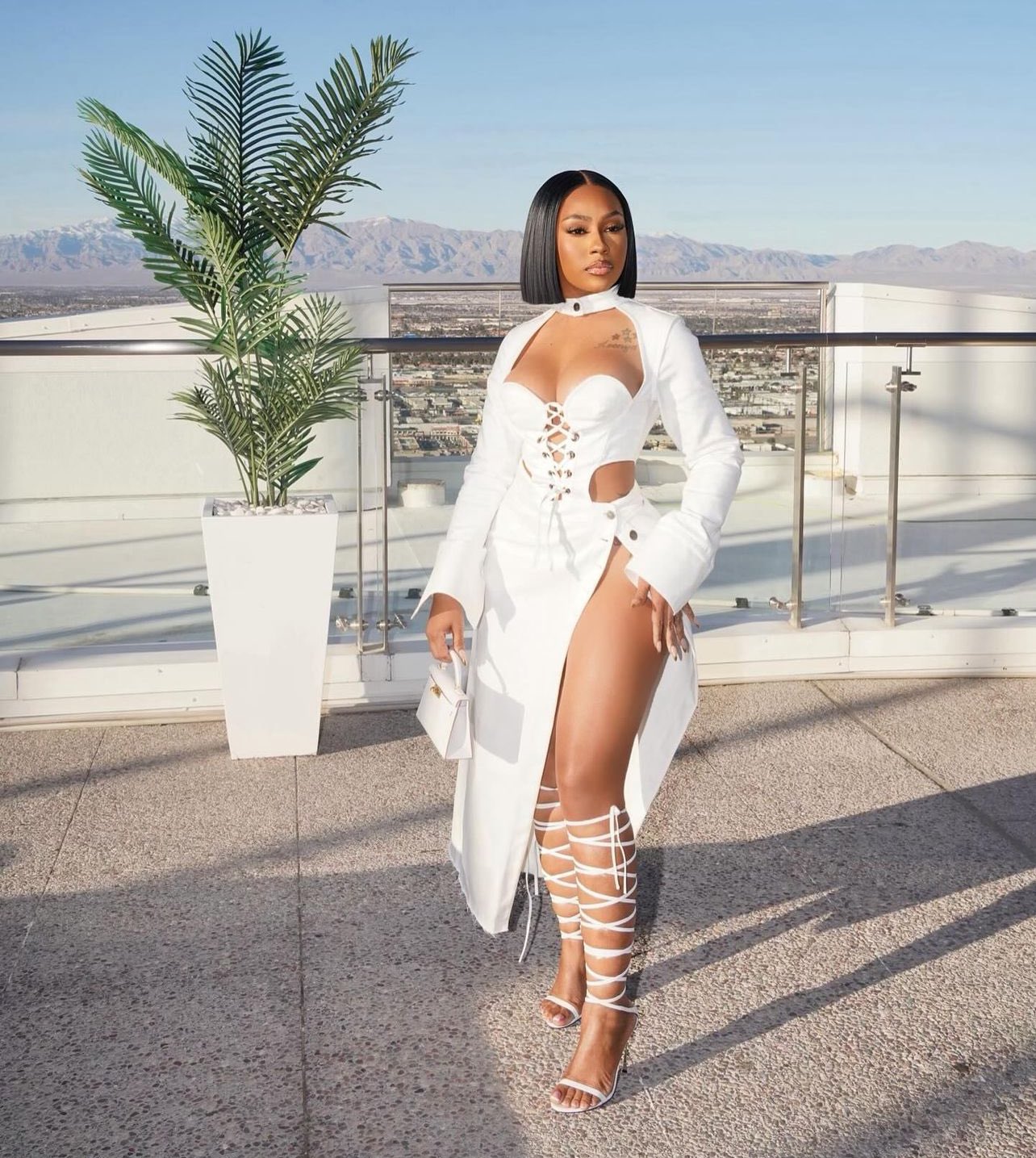 Erica campbell cheap white outfit