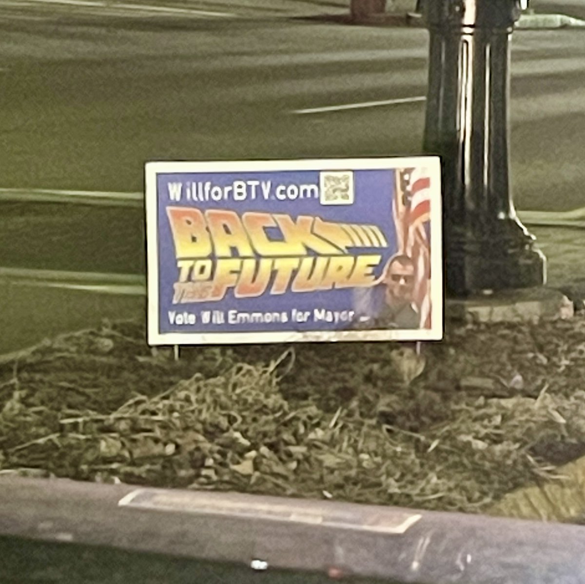 jldurona's tweet photo. These are plastered all over downtown Vermont. @UniversalPics, @LeeZemeckis, @realmikefox Pretty sure this guy didn't get permission for this 🤬 #BackToTheFuture https://t.co/bBGl1ZFojJ