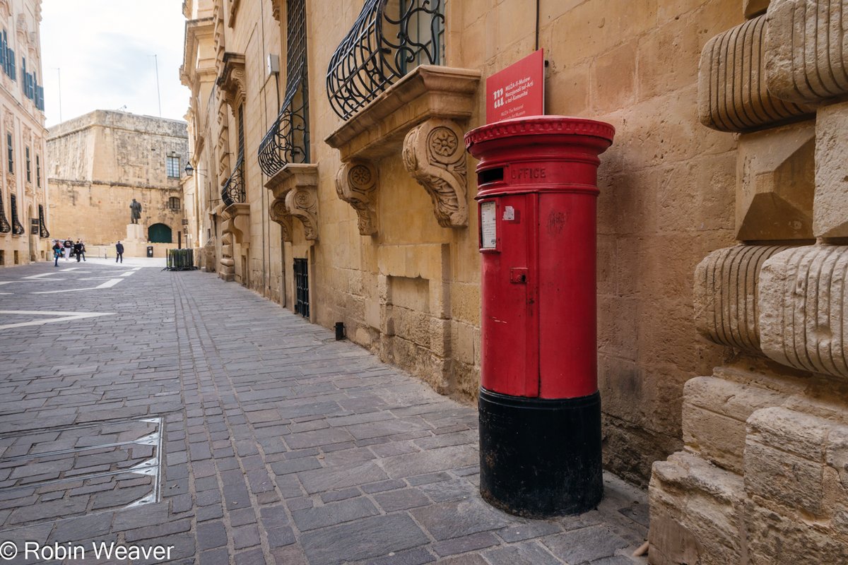 #postboxsaturday This post box is in Valletta, Malta, outside the National Community Art Museum. #photography #travel #malta #valletta