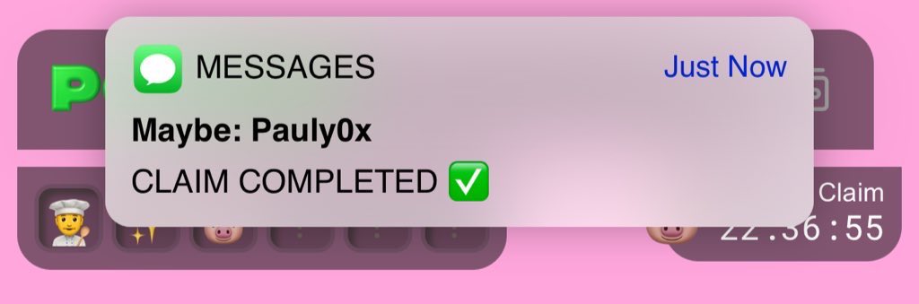 Did Pauly text you already?