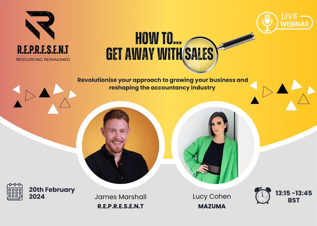 Is there's more to your sales strategy? 

Find out by registering to our webinar:

📅 Date: 20th February
⏰ Time: 1:15pm – 1:45pm
🔗 Where to register: bit.ly/3HU0naI
❓What to expect: actionable advice &amp; real life stories

See you there 🖖