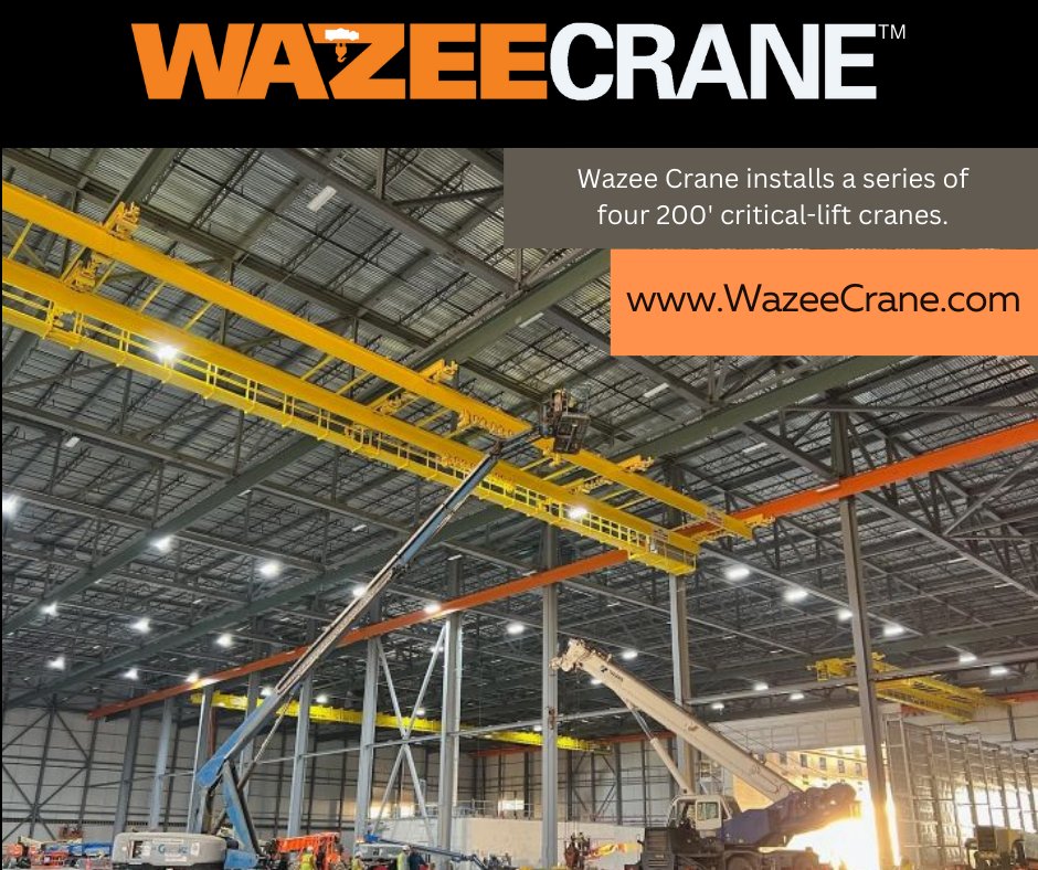 This massive project consists of more than a mile of patented track between the runways and bridges.  When you’re picking something up that goes into orbit, call Wazee Crane, trusted by some of the most well-respected organizations in the nation.  

#overheadcranes  #colorado