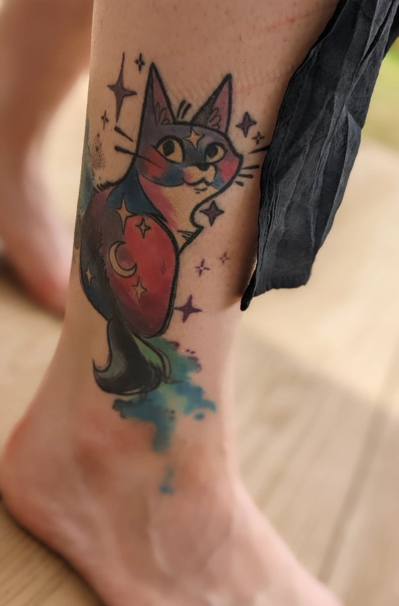 Lilac_MilkTea's tweet photo. Tattoo checkpoint! 

I can't fit all of them but ;v; (yes, I like cats!) https://t.co/XY6NXs1puB