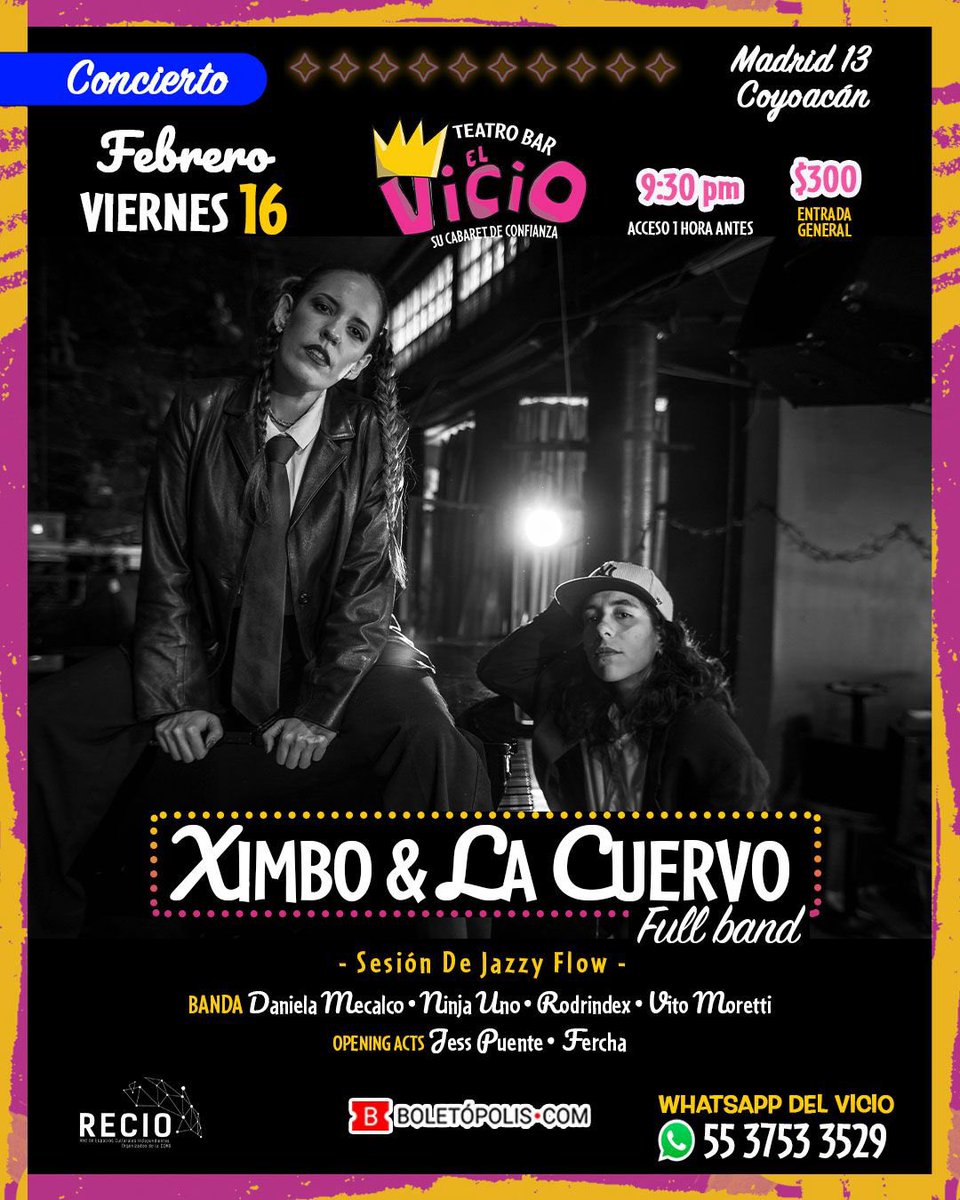 Ven ven a celebrar este 14🌹 o sino puedes , con un RT me ayudarías mucho a correr la voz , noche de rap , flow y jazz con mujeres poderosas y sensacionales ❤️‍🔥🐆
Ya es el viernes💜