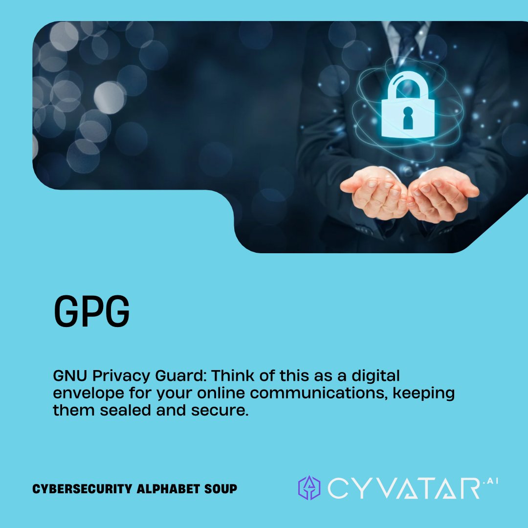 cyvatar's tweet image. Explore the realm of #GPG. Join us in unraveling the mysteries of modern technology. #TechExploration #CyberSolutions #Cyvatar