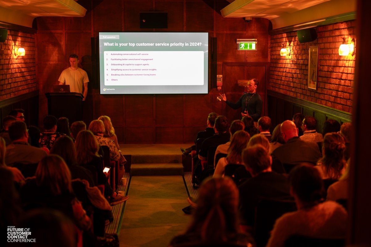 EngageCustomer's tweet image. Flashback to last weeks highlights of the Future of Customer Contact Conference 🌠

#Engageconference