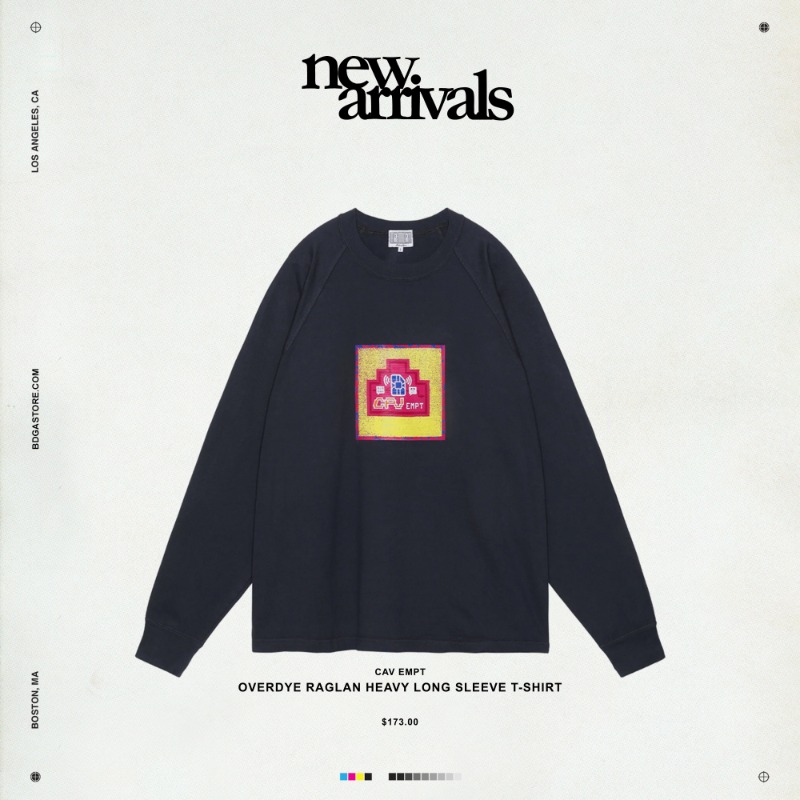 bodega's tweet photo. New arrivals from Cav Empt are available now online at Bodega. Free automatic US shipping on orders over $200. Click the image to shop now. #cavempt #bodega