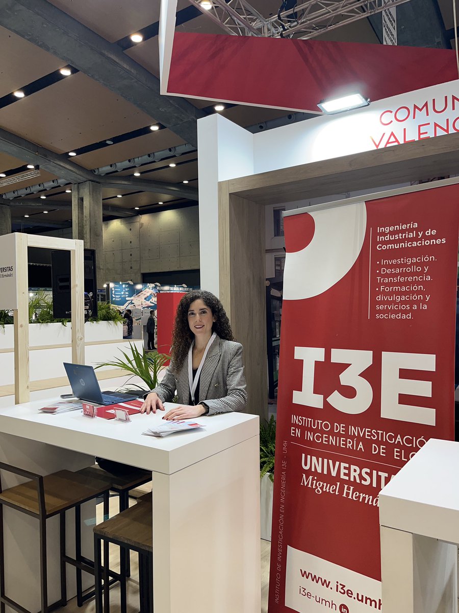 I3E_UMH's tweet photo. Gracias a quienes habéis pasado por nuestro stand en #eMobility2024 y asistido a nuestra presentación sobre cuáles son nuestras líneas de trabajo relacionadas con transporte. Han participado nuestra #InnoAgent @claragomez_corp (red @GVAavi) y nuestro investigador Miguel Sánchez https://t.co/VCFew4xMKb