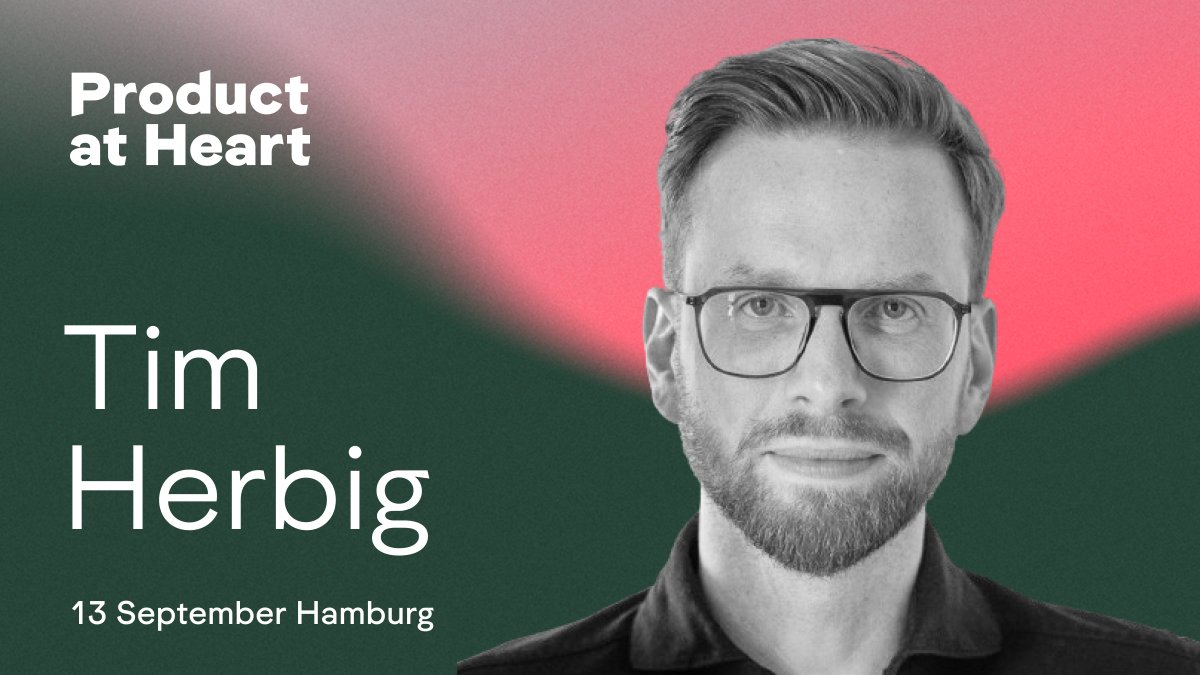 We are really happy that <a href="/herbigt/">Tim Herbig</a> will be one of our keynote speakers on September 13th! 

Many of you have attended his sold-out pre-conference workshops in the past years and this time we feel it's time that Tim shares his learnings on the big stage.

🎤 productatheart.com/speakers
