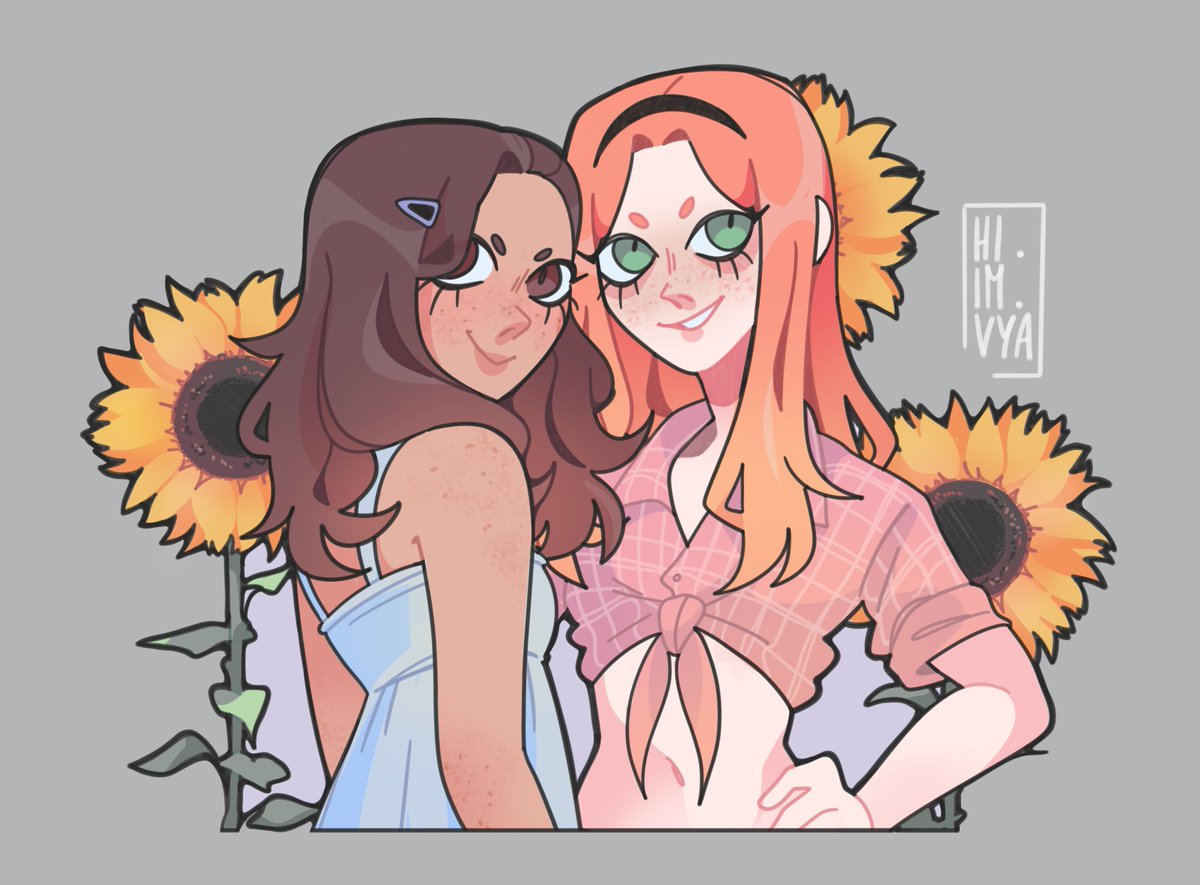 sunflower girlies 🌻 #tcmfanart #connietaylor #anaflores