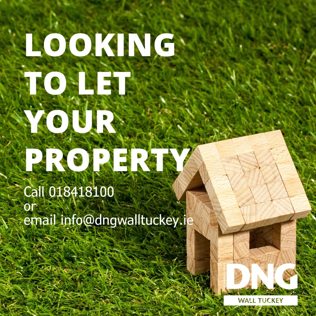 PROPERTIES URGENTLY REQUIRED FOR RENT

We have a number of vetted tenants looking for property to rent in the immediate area.

Please contact our office on 01 8418100 for further information.

#dngwalltuckey 
#dngknowyourarea 
#dngfranchise 
#rentals