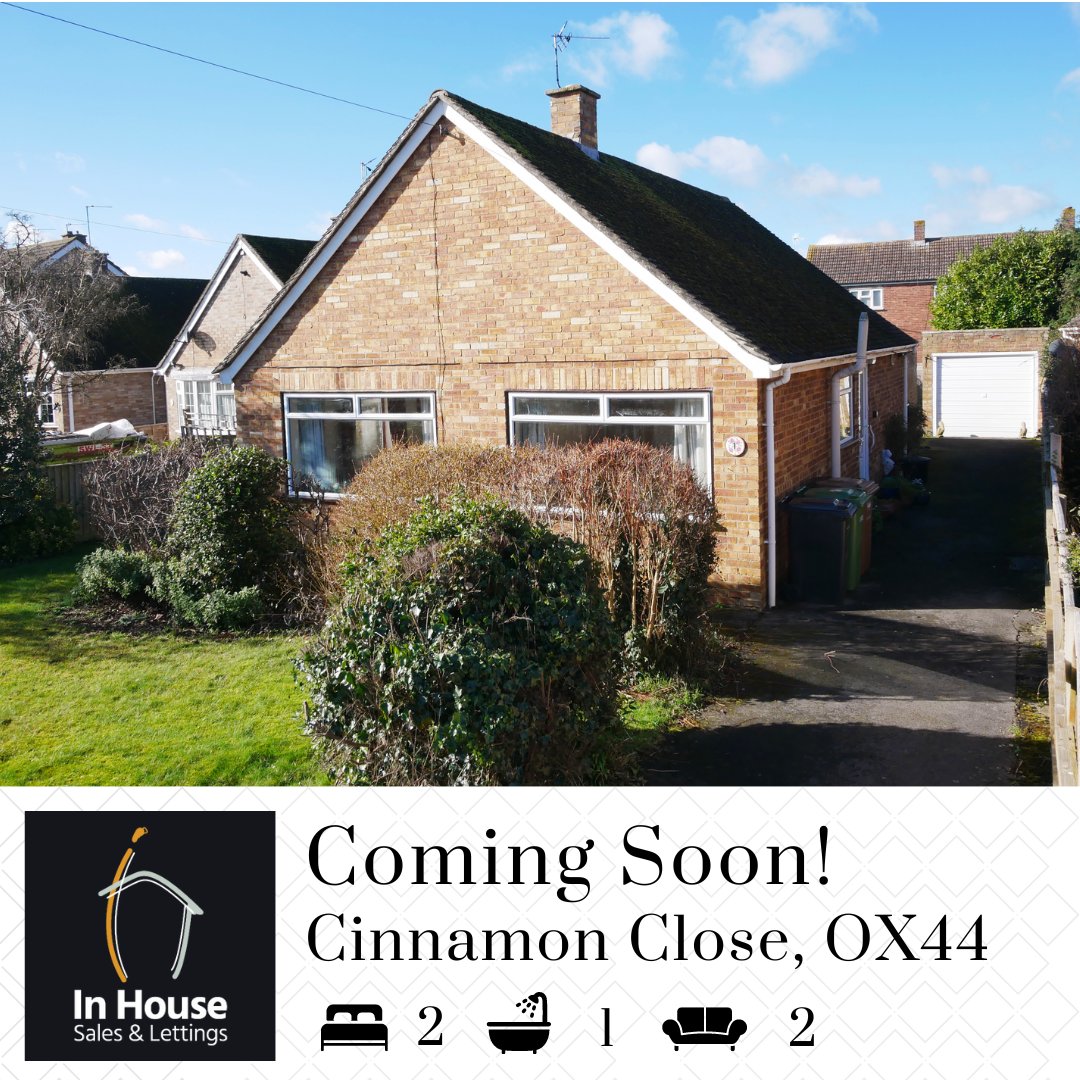 ✨🏡Coming Soon on Cinnamon Close!🏡✨

🌟 Detached bungalow with HUGE potential!
🌳 Generous plot
💼 Only £400,000!

☎️01491 839999

#BungalowForSale #DreamHome #Wallingford #Oxfordshire #EstateAgents