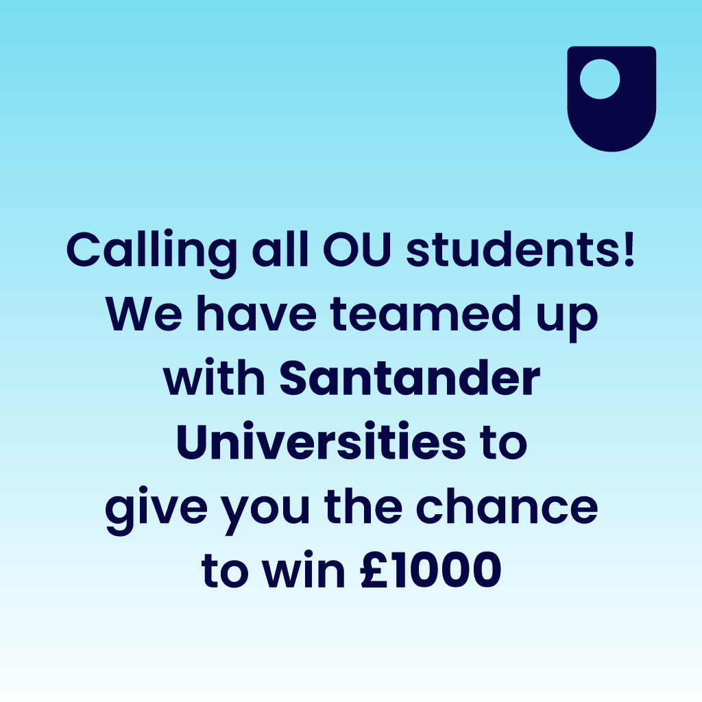 Are you a current OU student? We’re excited to invite you to enter our free prize draw! Thanks to Santander Universities Brighter Futures Grants, 10 lucky OU students will each win £1,000! To find out if you're eligible to apply and for more info: ounews.co/around-ou/ten-…