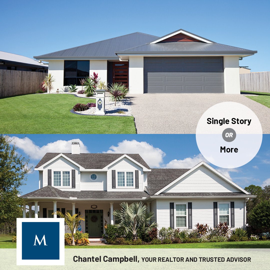campbell_team's tweet photo. Which would you choose? A single-story home or one with multiple levels? Let me know in the comments which one you'd love to call home! #realestate #thisorthat https://t.co/rcQy3Abp05