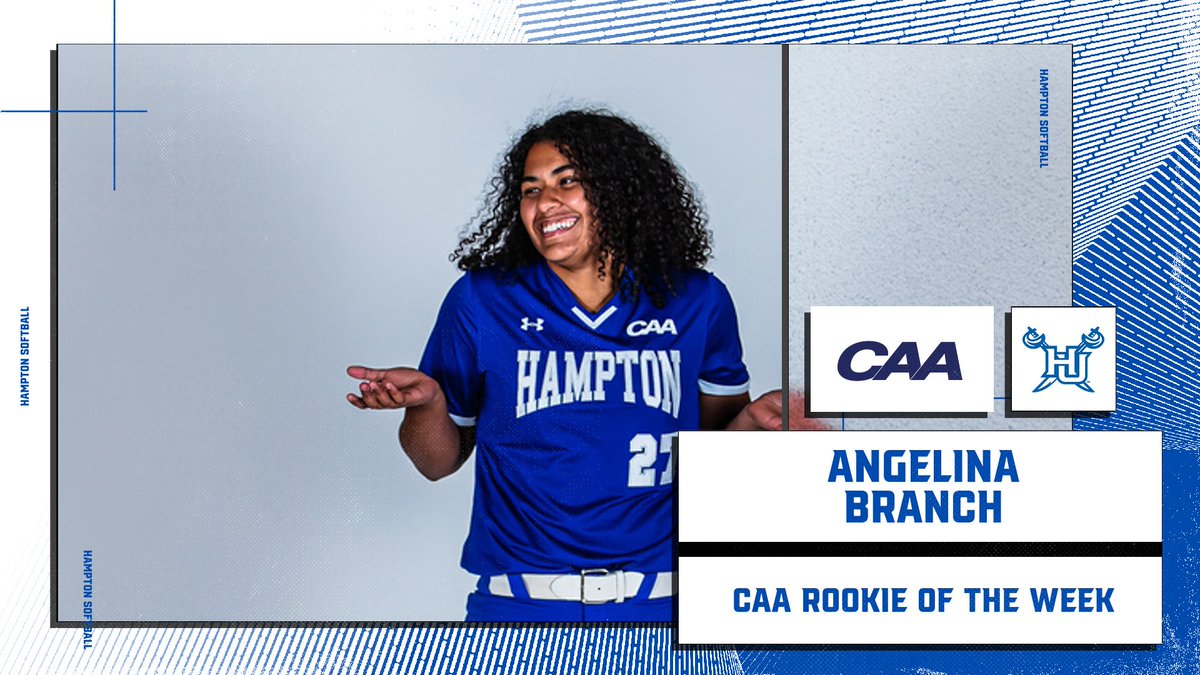 hupirates_sb's tweet photo. Angelina Branch has been named the CAA Rookie of the Week‼️

📰https://t.co/1H8U1V2quR

#WeAreHamptonU https://t.co/o5xsDL3dji
