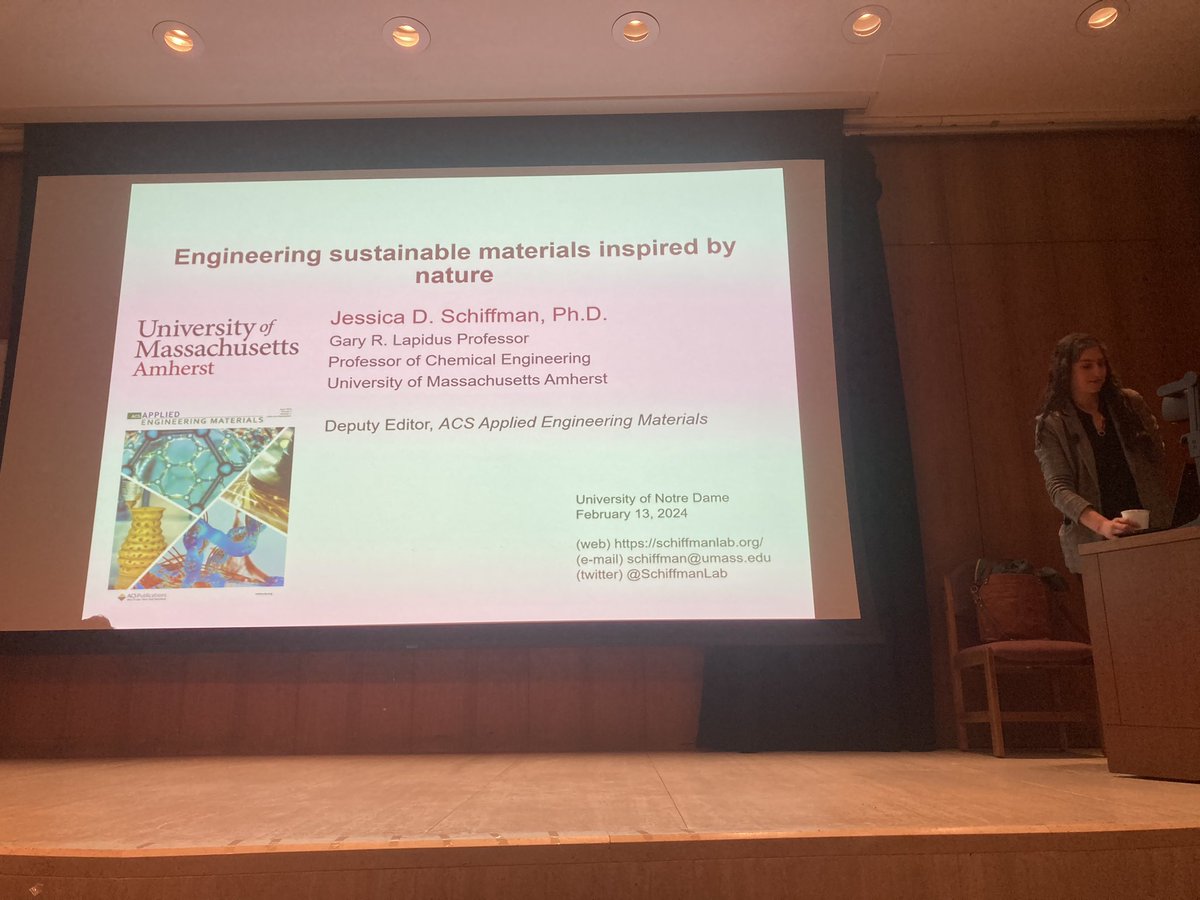 Excited to hear from <a href="/SchiffmanLab/">Dr Jessica Schiffman</a> for today’s seminar! <a href="/NDCBE/">Notre Dame CBE</a>