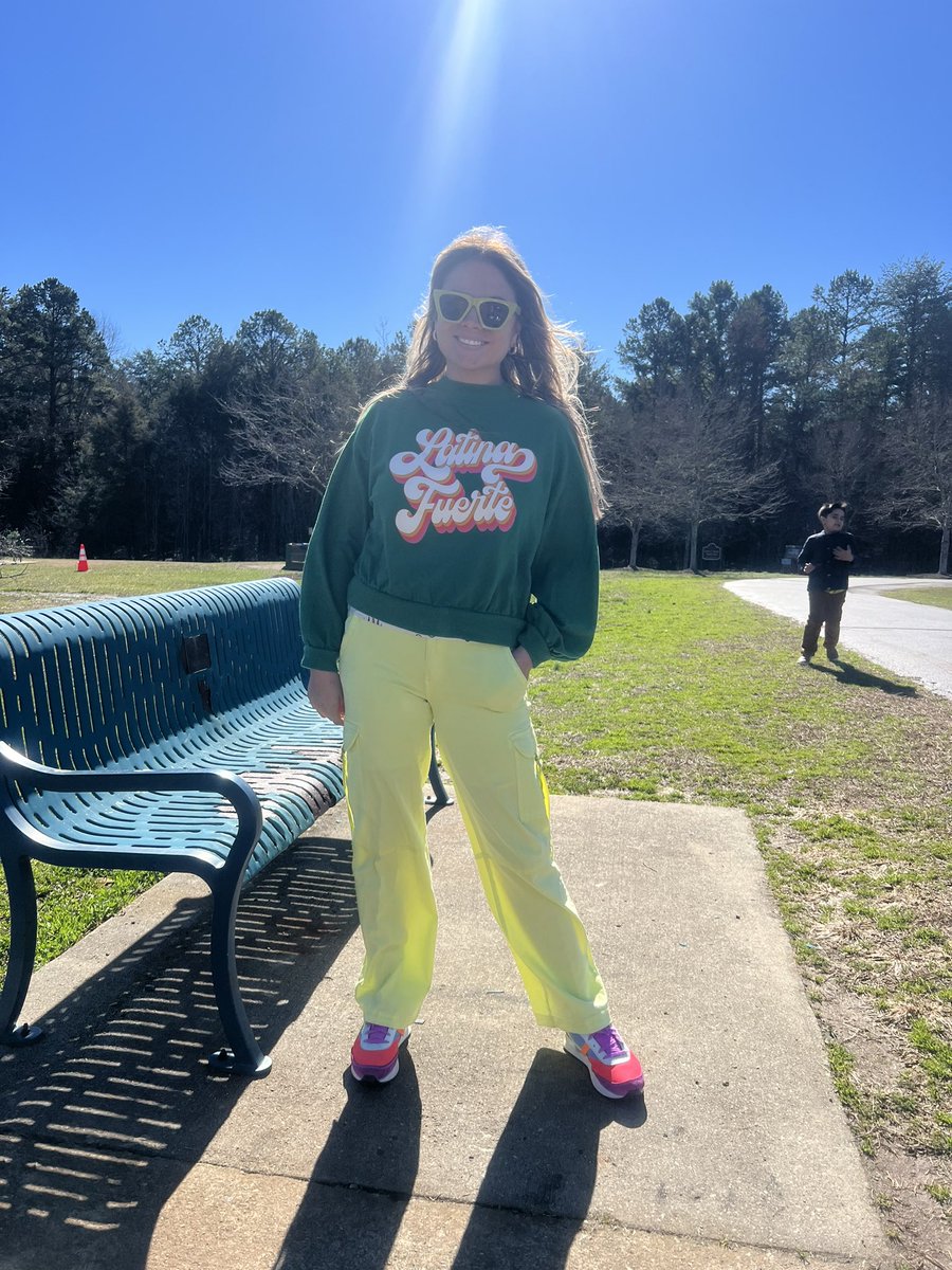 Together we shine day! Wearing Neon and vibrant Colors to honor black History month in our school! <a href="/WHE_Whiskers/">Weddington Hills</a>  dual language 1st grade.