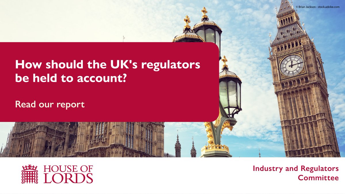Lords Industry and Regulators Committee tweet media