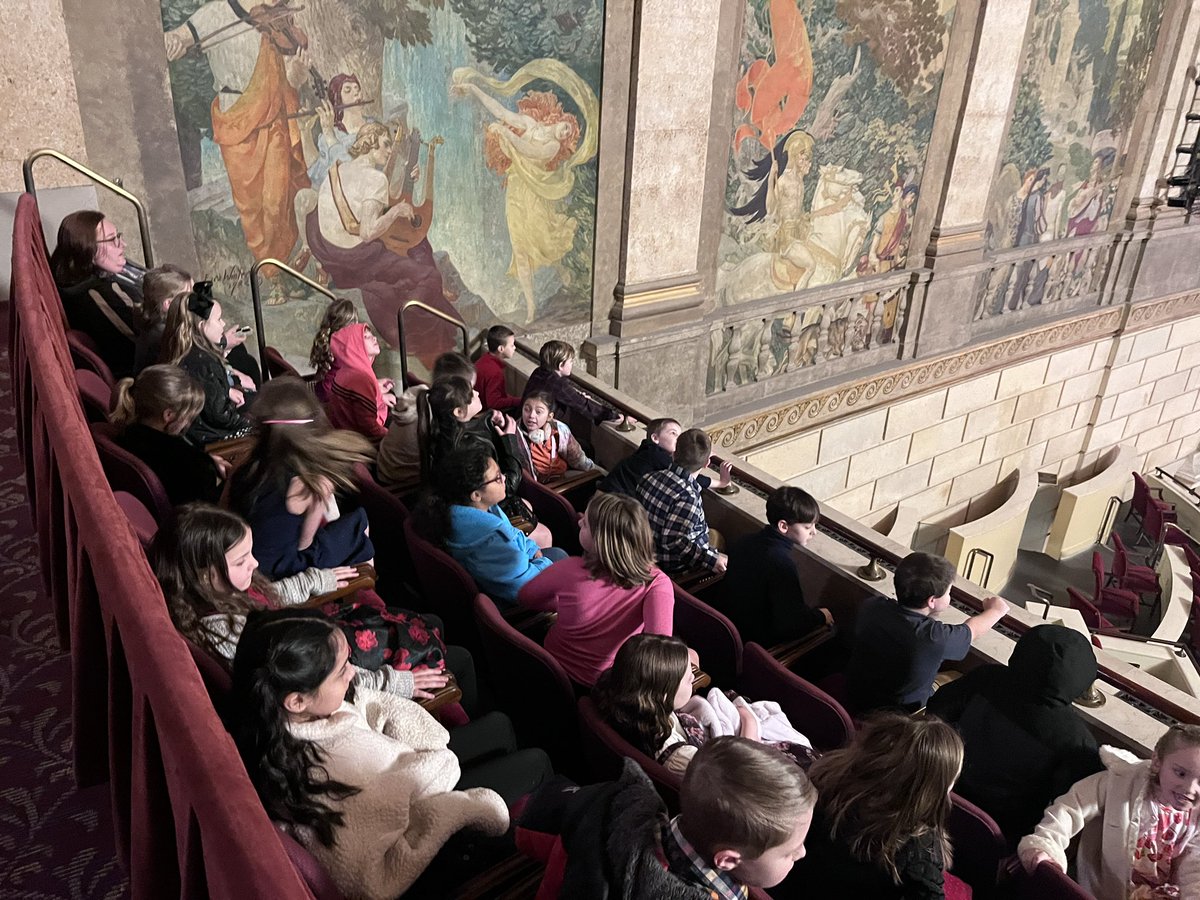 Fantastic seats to view the <a href="/ROCPhils/">Rochester Philharmonic</a> today! We are so excited for this new experience. #bbbees