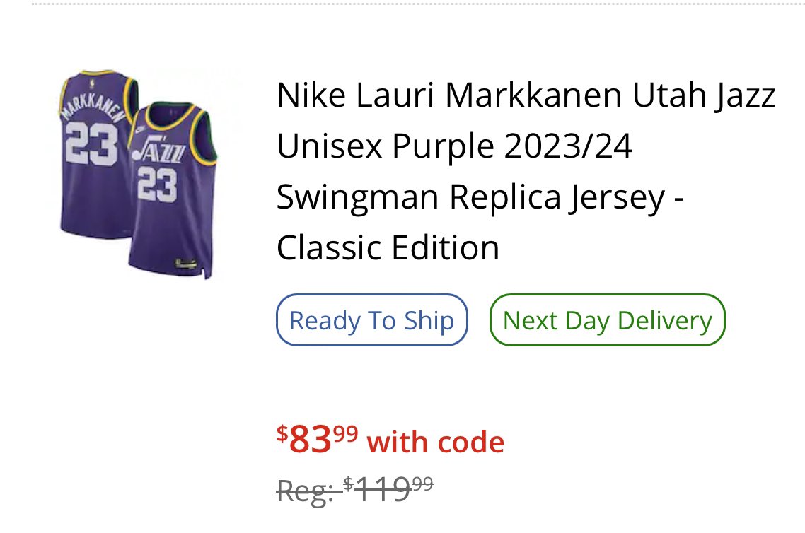 JazzNationNews's tweet photo. 30% off Utah Jazz ‘Classic Edition’ jersey 

Link 👉 https://t.co/EZNJJRqeJP

.
.
#JazzNation #UtahJazz #TakeNote
#GoJazz #AD #Fansedge #NBA https://t.co/eCmz6ARd5N