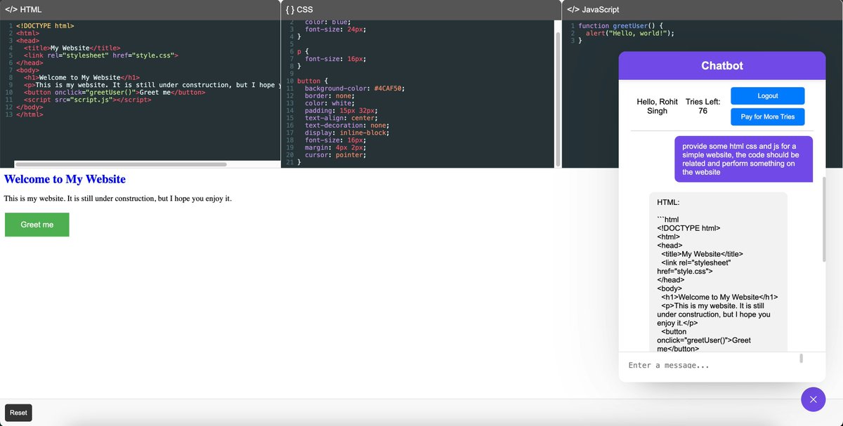 ai_picks's tweet image. 🚀 Introducing CodeAI, the AI-powered platform for testing your HTML, CSS, and JS code! Boost your coding skills and unleash your creativity with this intuitive tool. Find us at aitoppicks.com and take your coding game to the next level! #AI #coding #CodeA