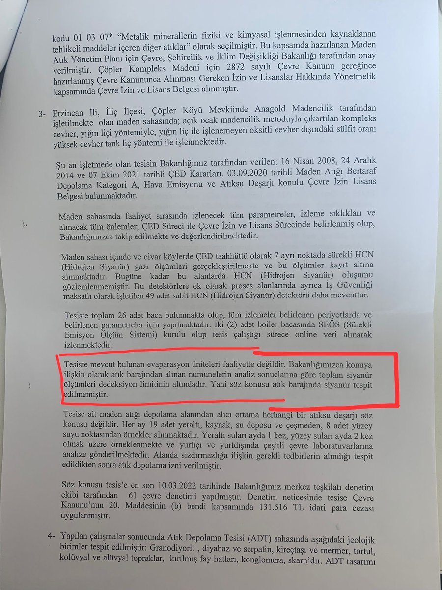 REZALETİ GÖRÜN! Dönemin Bakanı Murat Kurum, İYİ Parti'nin verdiği soru önergesine verdiği cevapta 'siyanür tespit edilmemiştir' demiş! Halbuki bugün #Erzincan İliç'te siyanür faciası meydana geldi. Bu şahıs şuan İstanbul Büyükşehir Belediye Başkan Adayı! Yazıklar olsun!