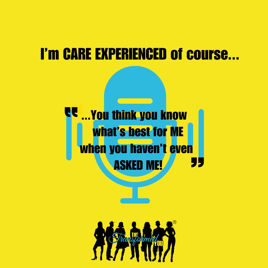 I’m Care Experienced of course… Care Experienced❔ 🌟Children or Young People who are and have been in Foster Care or Residential Care 🌟A young person in Care becomes a Care Leaver 🧵 ℹ️ thetransformedyou.co.uk