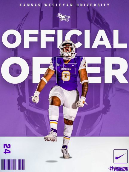 JakarionJackson's tweet photo. After great talks with @QBcoachsnyder I am blessed to receive an offer from Kansas wesleyan univeristy!
@940Elite @Coach_TWatts @YoungyoungCoach @recruitLD https://t.co/qp7K2B3lee