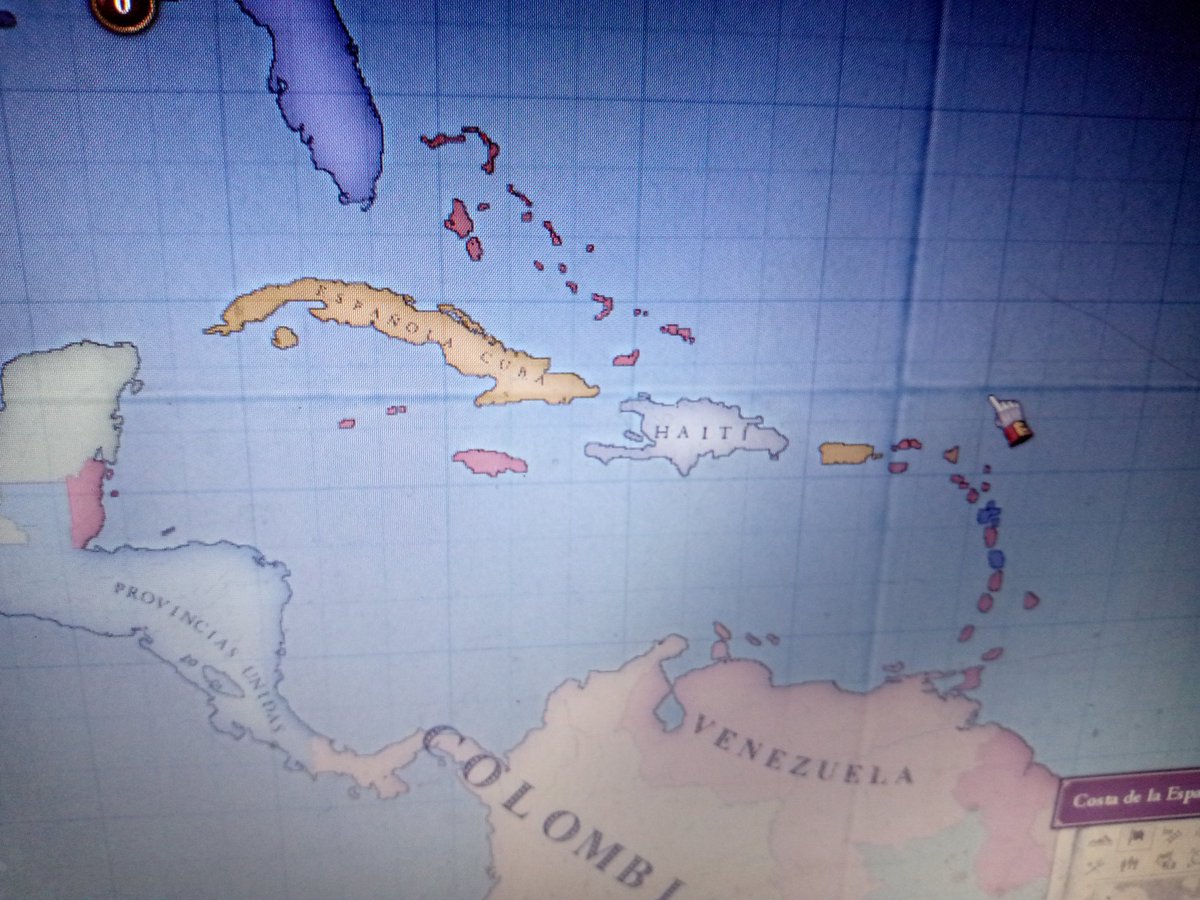 Pinguterra's tweet photo. Tras mi inactividad...hoy damos inicio, a la serie de tweets "El imperio al borde del colapso" dónde intentaremos salvar al imperio español y a los países Latinoamericanos de sus destinos que ocurrieron en la línea de tiempo original.
#VictoriaII
Mapa del imperio 
+ Península https://t.co/zkvQAD5uHq