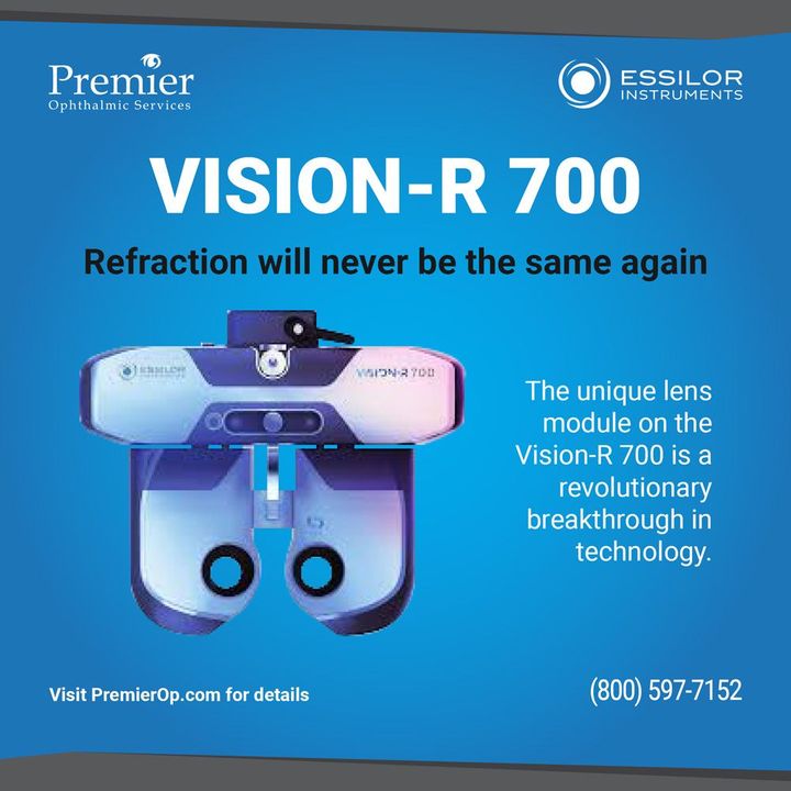 The Vision-R 700s exclusive liquid-lens optical module provides simultaneous and continuous power changes, a wider field of view, and silent lens changes that make for greater patient comfort. For more information visit: bit.ly/3w4d2BL