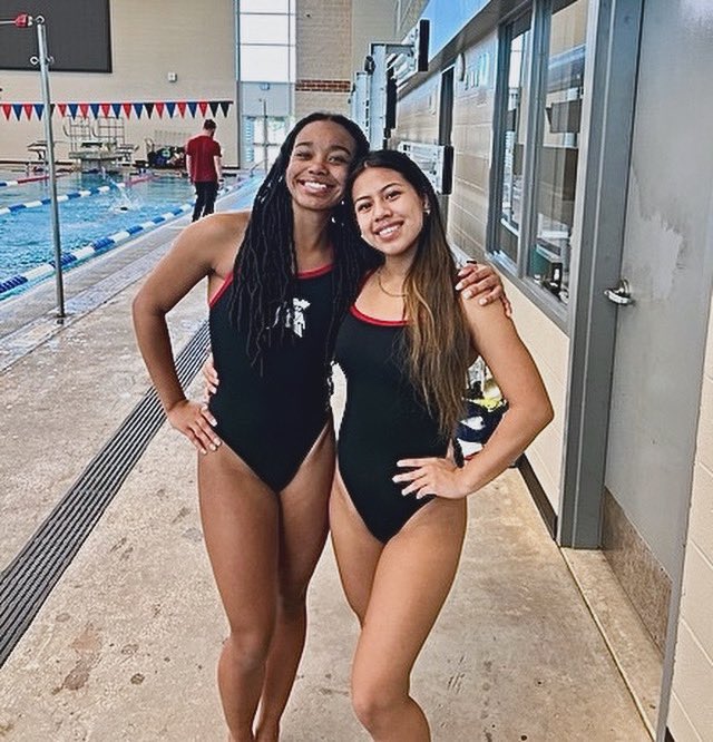 PHSSpartanVball's tweet photo. Congratulations to two of our volleyball girls who made it to the 5A Regional Swim Meet, Kamryn &amp; Julie! 

We are so proud of y'all! https://t.co/i8u20mWttN