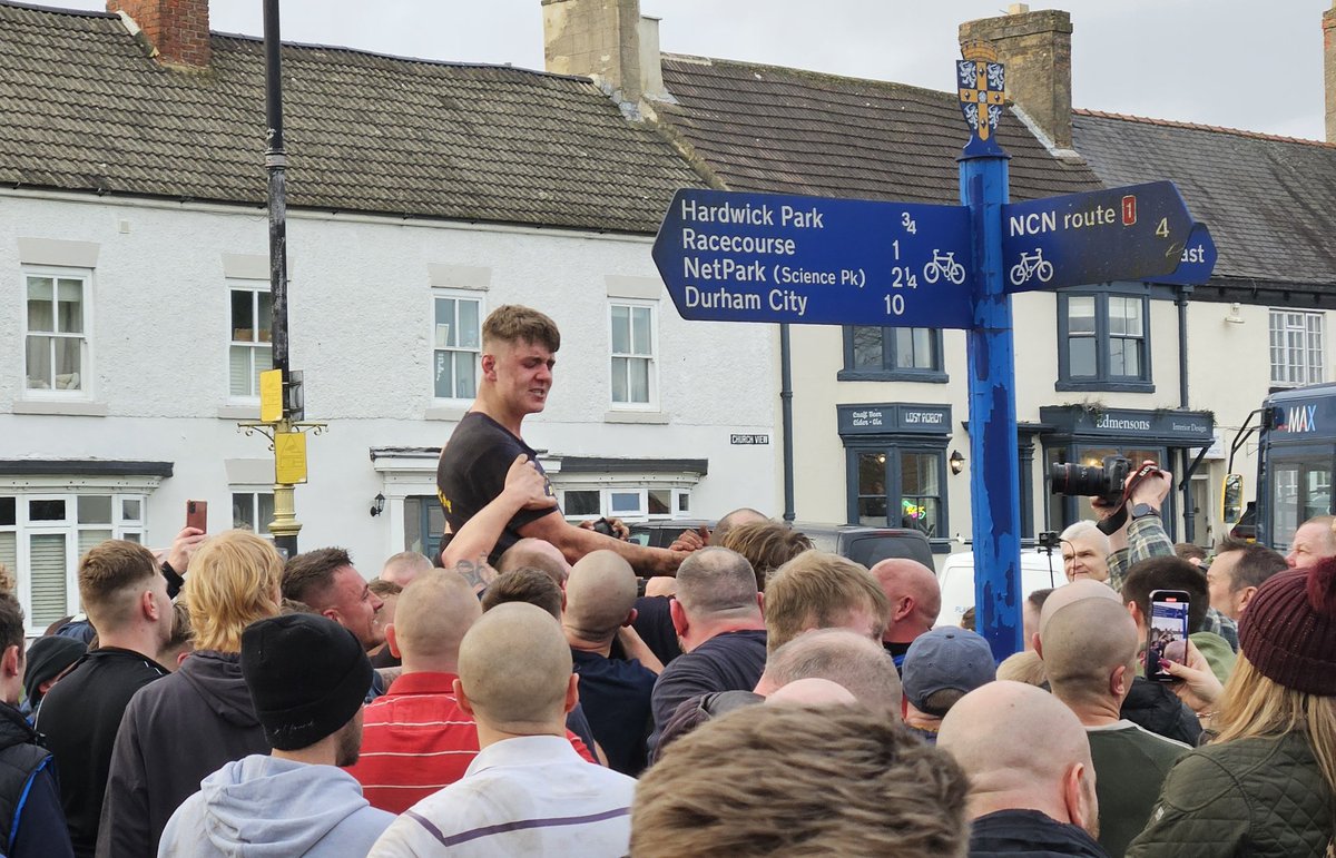 Well done Harrison Lower, winner of the 2024 #Sedgefield Ball Game. #ShroveTuesday